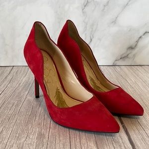 Jessica Simpson Red Suede Pumps (6.5)